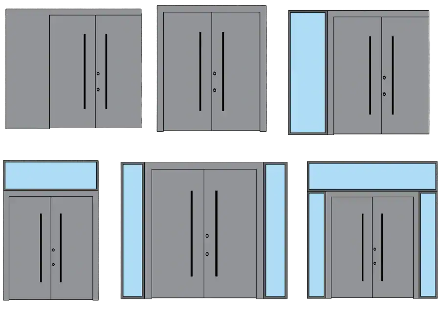 שרבוטים לדלת כניסה קו אפ דו כנפית