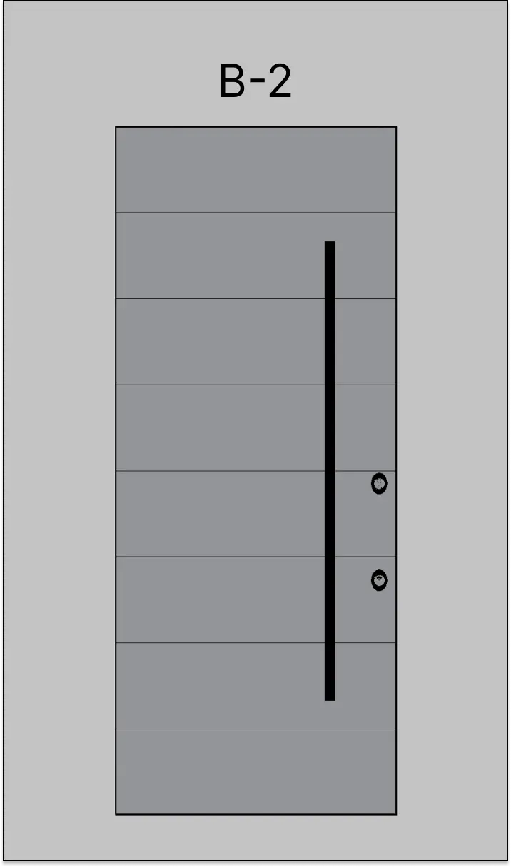 סגנון חיפוי דלת B-2