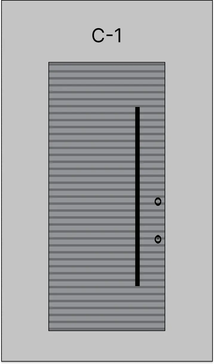 סגנון חיפוי לדלת C-1