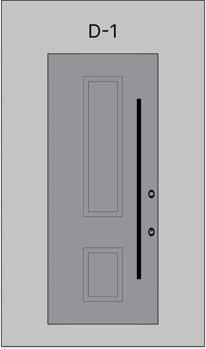 סגנון חיפוי  לדלת D-1