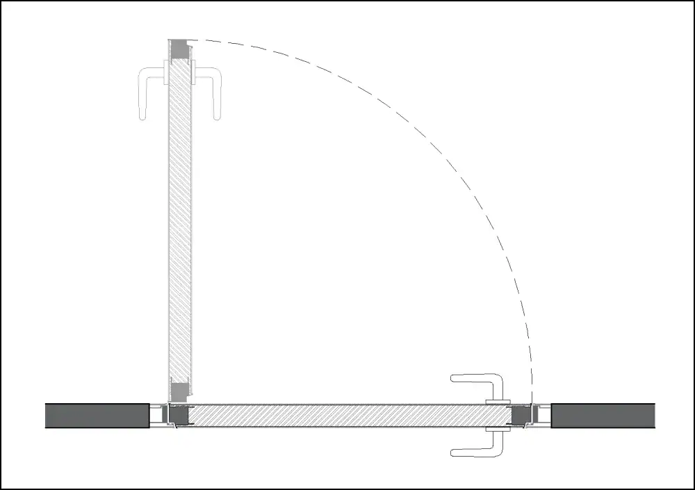 שרבוט דלת פנים קו אפס שני צדדים